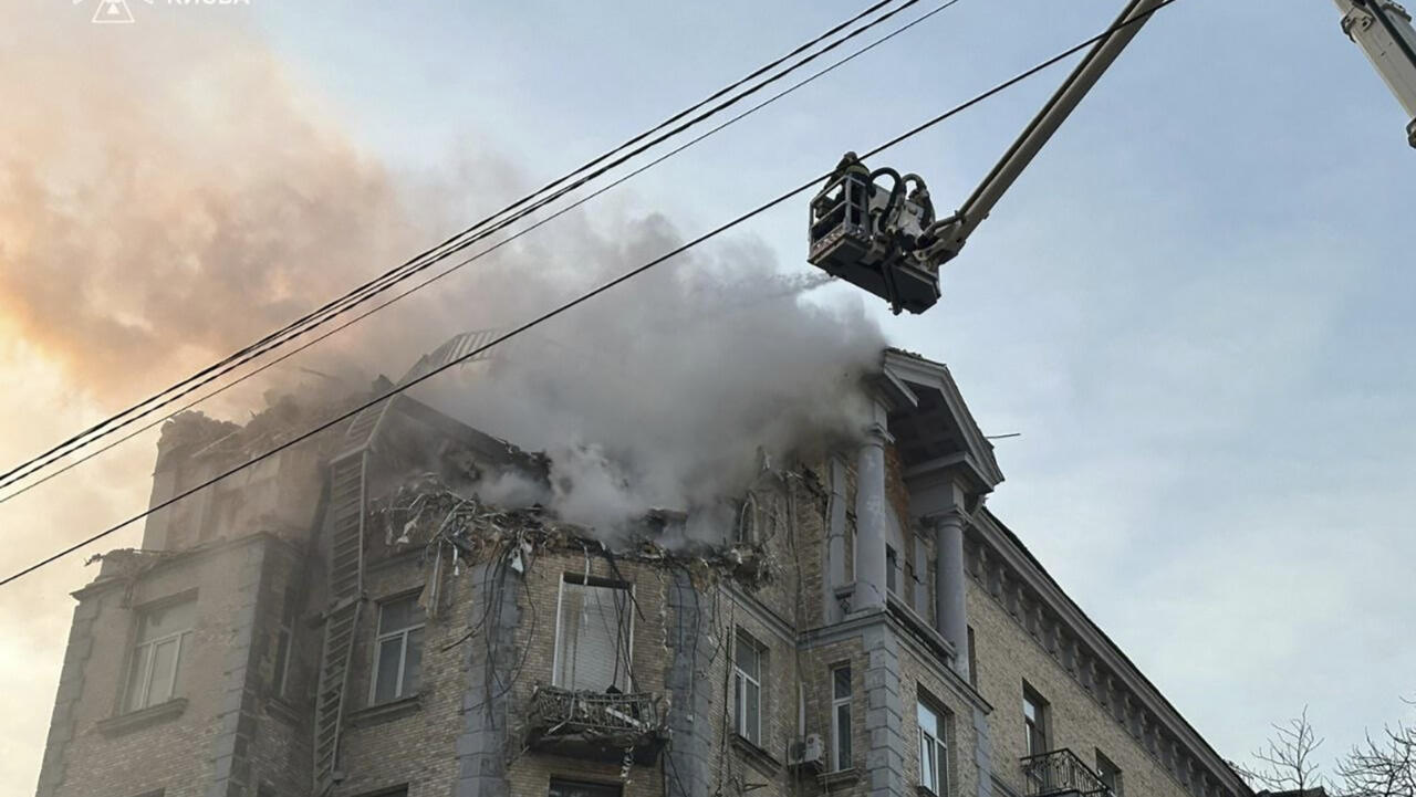 Kiev sous attaque de drones russes : deux victimes et plusieurs blessés
