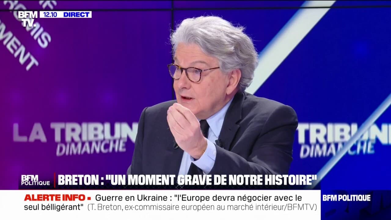 Analyse de Thierry Breton sur les cessez-le-feu en Ukraine, perçus comme opportunistes par Poutine